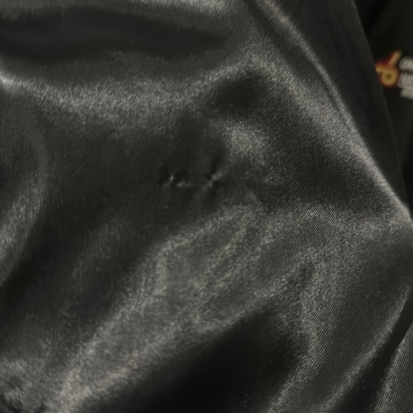 Vintage Grand National Intercooled Satin black Bomber Jacket Mens 80s Buick - Picture 11 of 13